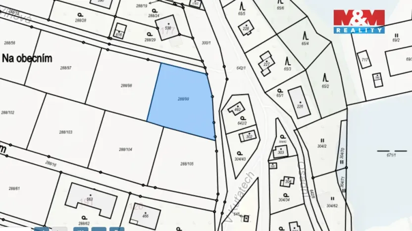 Prodej pozemku pro bydlení, Březí, Vínová, 1000 m2