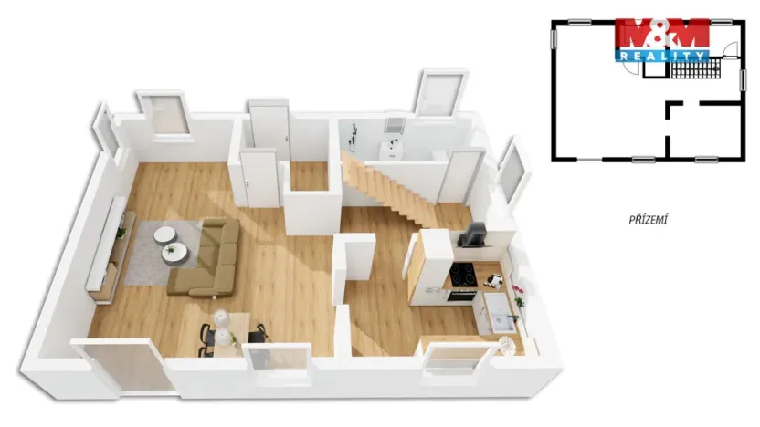 Prodej rodinného domu, Svojetice, U Remízku, 97 m2