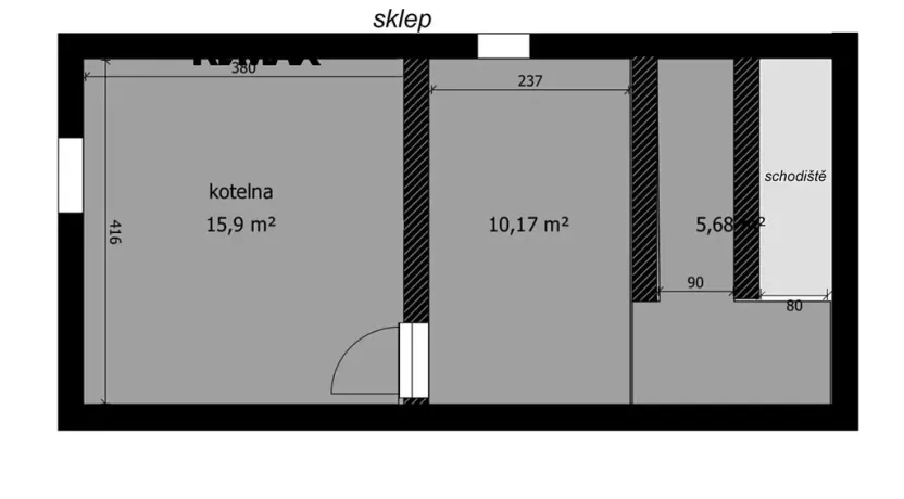 Prodej rodinného domu, Starý Kolín, B. Němcové, 87 m2