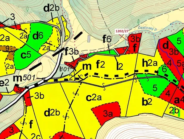 Dražba lesa, Čestín, 2055 m2