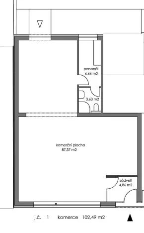 Pronájem kanceláře, Mladá Boleslav - Mladá Boleslav II, Máchova, 102 m2