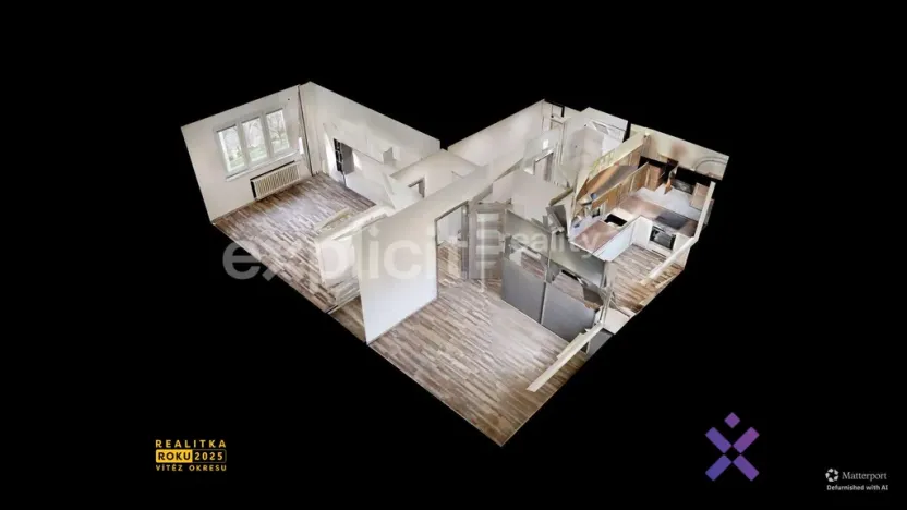 Pronájem bytu 2+1, Zlín - Malenovice, Husova, 50 m2