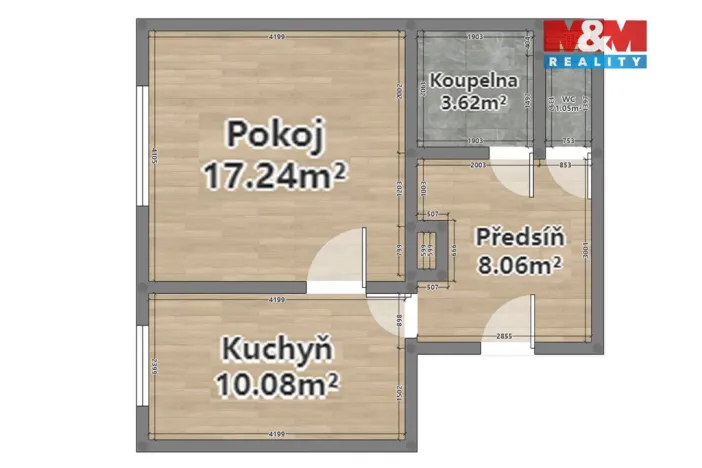 Pronájem bytu 1+1, Plzeň - Východní Předměstí, Francouzská třída, 40 m2