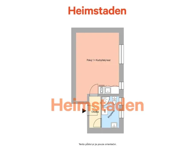 Pronájem bytu 1+kk, Havířov - Prostřední Suchá, Kapitána Jasioka, 28 m2