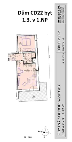 Prodej bytu 2+kk, Brno, Chvalovka, 43 m2