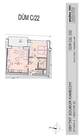 Prodej bytu 2+kk, Brno, Chvalovka, 52 m2