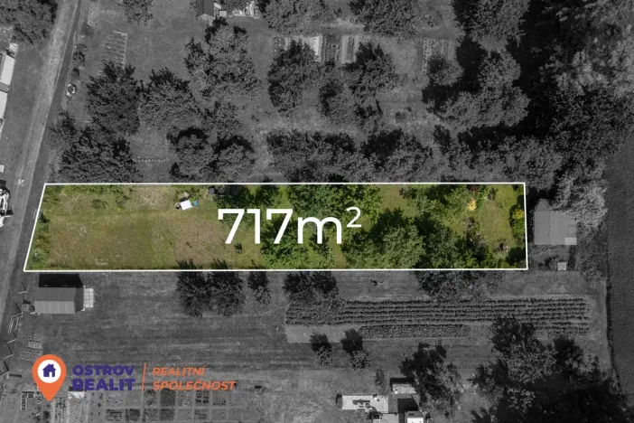 Prodej zahrady, Lutín, 717 m2