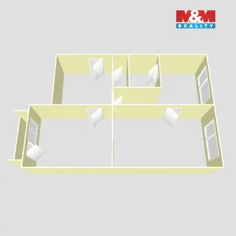 Prodej bytu 2+1, Chomutov, Pod Břízami, 52 m2