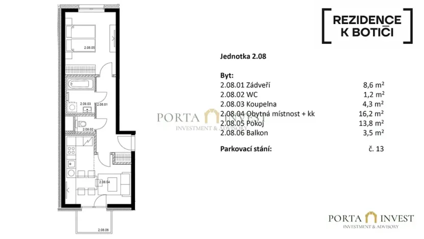 Prodej bytu 2+kk, Praha - Vršovice, K Botiči, 47 m2