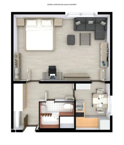 Prodej bytu 1+1, Jablonec nad Nisou, Na Vršku, 40 m2