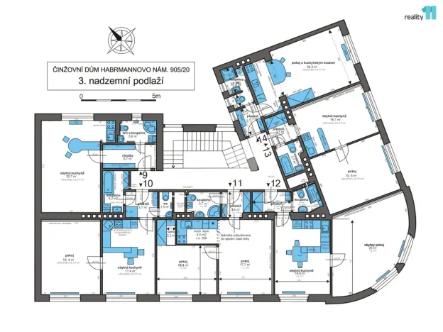 Prodej činžovního domu, Plzeň - Doubravka, Habrmannovo náměstí, 1343 m2