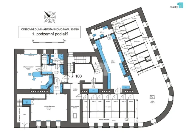 Prodej činžovního domu, Plzeň - Doubravka, Habrmannovo náměstí, 1343 m2