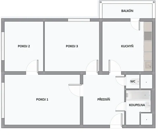 Prodej bytu 3+1, Ostrava - Zábřeh, Čujkovova, 69 m2