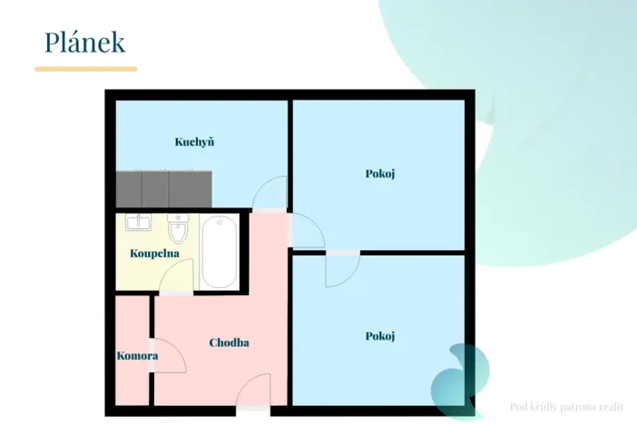 Prodej bytu 2+1, Jihlava, Vrchlického, 54 m2