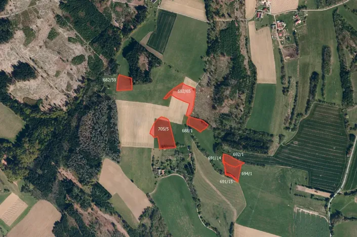 Prodej pole, Nový Rychnov, 73681 m2