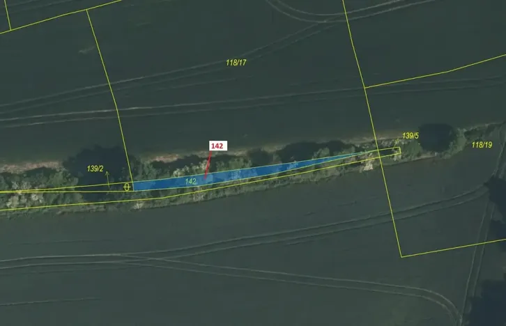 Dražba pozemku, Nerestce, 145 m2