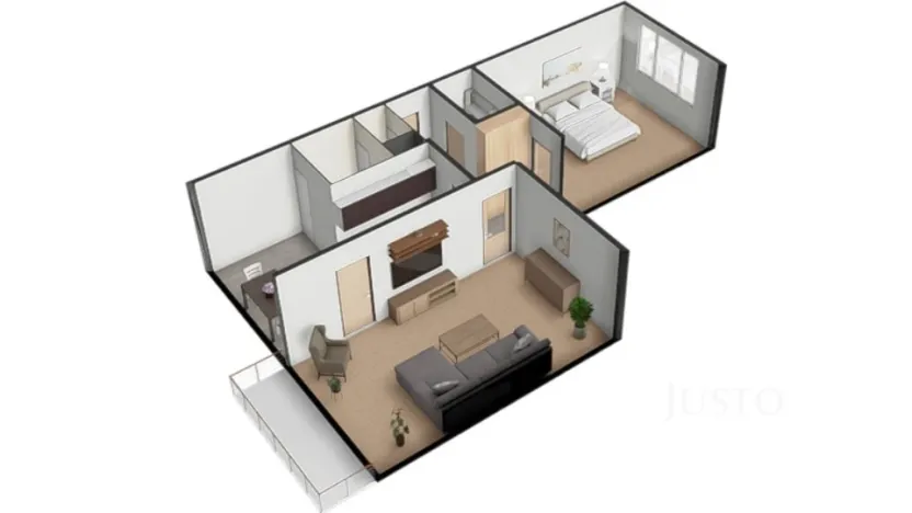 Prodej bytu 2+1, Písek - Budějovické Předměstí, třída Přátelství, 60 m2