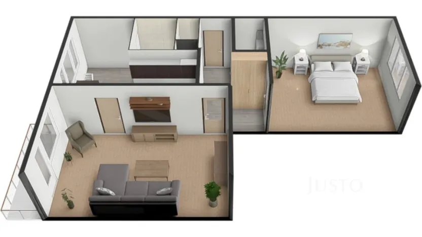 Prodej bytu 2+1, Písek - Budějovické Předměstí, třída Přátelství, 60 m2