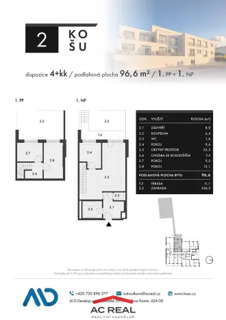 Prodej bytu 4+kk, Brno, Košuličova, 97 m2