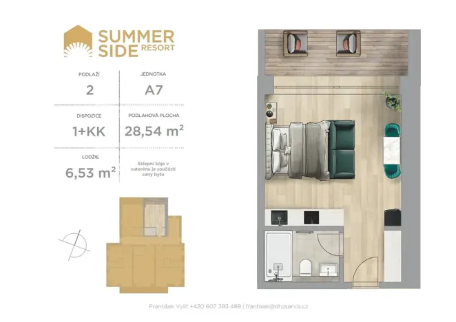 Prodej bytu 1+kk, Rokytnice nad Jizerou, 35 m2