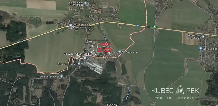 Pronájem skladu, Drhovice, 148 m2