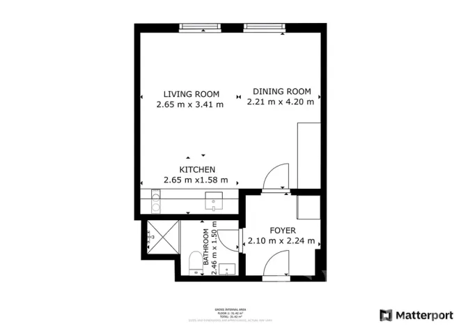 Pronájem bytu 1+kk, Praha - Smíchov, Grafická, 30 m2