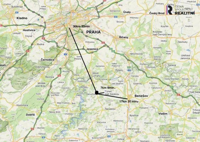 Prodej pozemku pro bydlení, Netvořice, Zahradní, 1069 m2