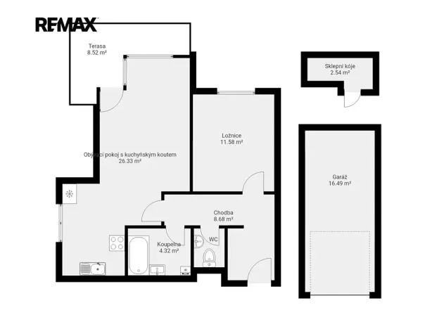 Prodej bytu 2+kk, Brandýs nad Labem-Stará Boleslav, U Vodojemu, 53 m2