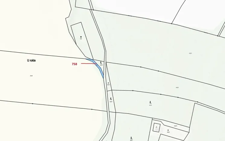 Dražba pozemku, Chlum, 126 m2