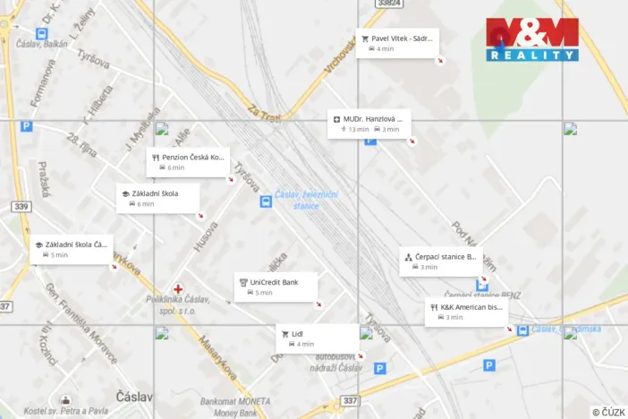 Prodej zahrady, Čáslav, 270 m2