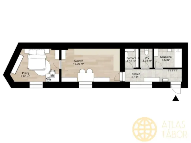 Prodej komerční nemovitosti, Tábor, Palackého, 552 m2