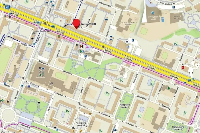 Pronájem bytu 1+1, Ostrava, Opavská, 34 m2