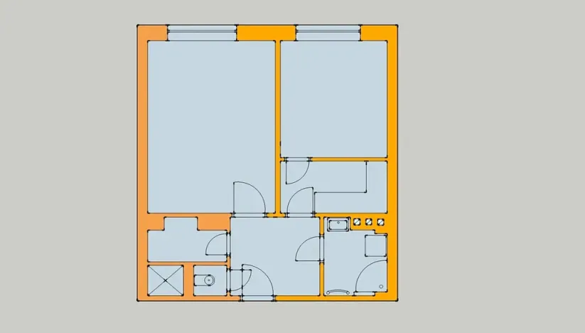 Pronájem bytu 2+kk, Praha - Smíchov, Radlická, 45 m2