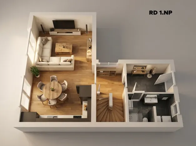 Prodej rodinného domu, Praha - Hostavice, U Hostavického potoka, 92 m2