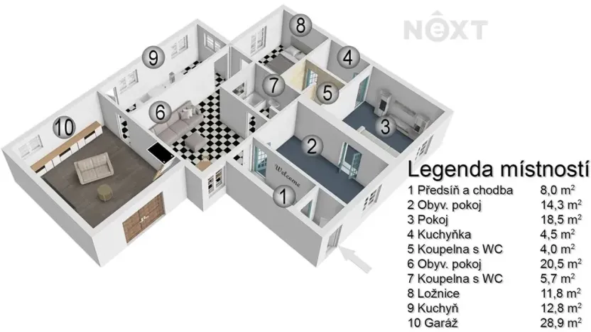 Prodej rodinného domu, Mikulov, Brněnská, 129 m2