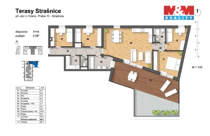 Pronájem bytu 5+kk, Praha, U hranic, 150 m2