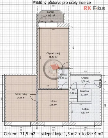 Pronájem bytu 3+1, Třešť, Barvířská, 73 m2