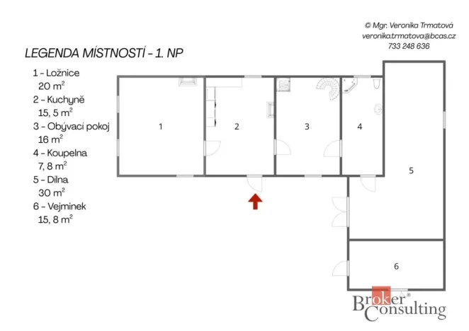Prodej chalupy, Horažďovice - Komušín, 141 m2