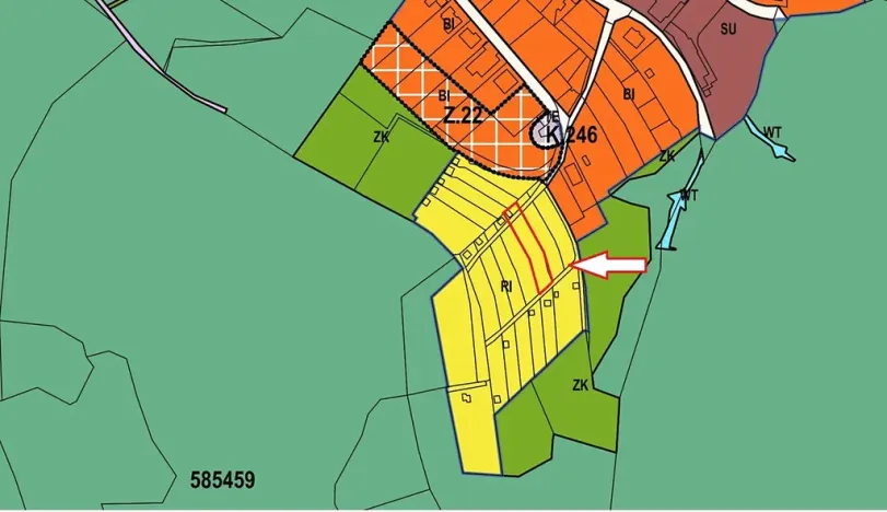 Prodej zahrady, Luhačovice, Antonína Slavíčka, 651 m2