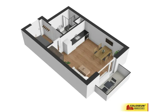 Pronájem bytu 1+kk, Pohořelice, U Kasáren, 38 m2