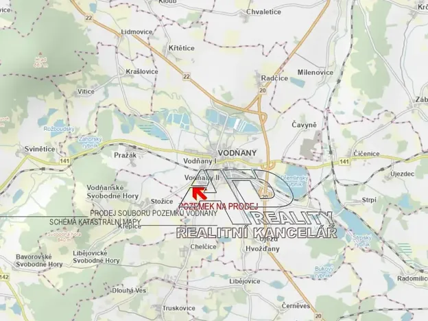 Prodej pozemku, Vodňany, Stožická, 3872 m2
