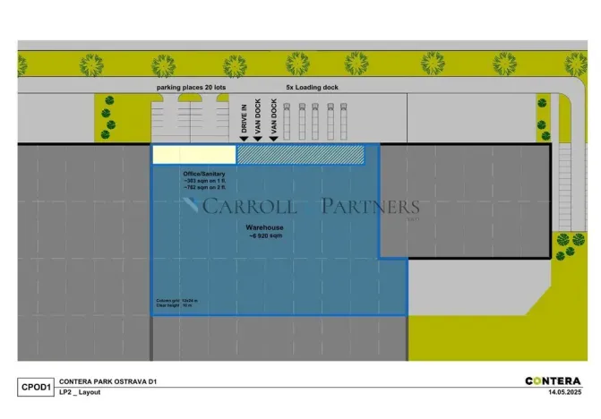 Pronájem výrobních prostor, Ostrava - Hrušov, Žižkova, 12400 m2