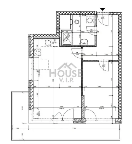 Prodej bytu 2+kk, Praha - Vysočany, Gerstelova, 56 m2