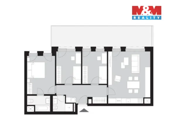 Prodej bytu 4+kk, Kladno - Dubí, Ke křížku, 87 m2