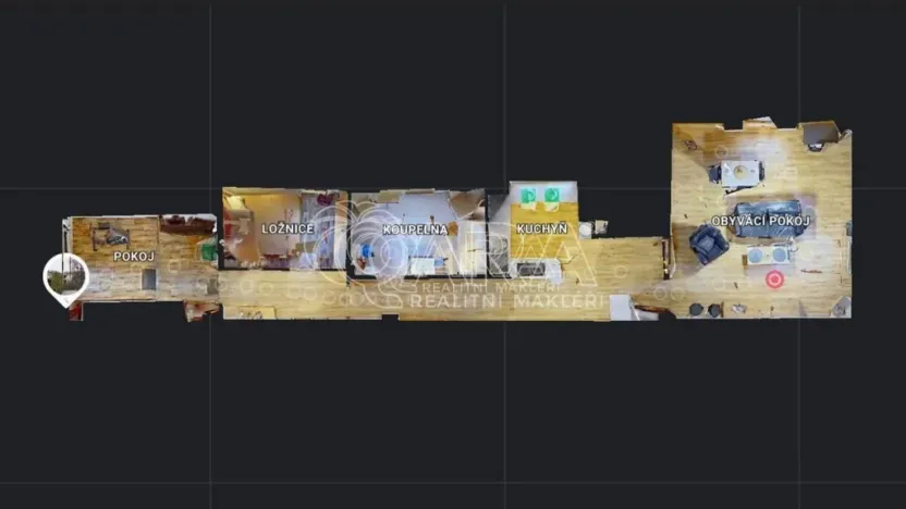 Pronájem bytu 3+kk, Kralupy nad Vltavou - Lobeček, Ke Koupališti, 70 m2