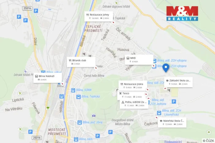 Pronájem bytu 3+1, Bílina - Teplické Předměstí, Sídliště Za Chlumem, 76 m2