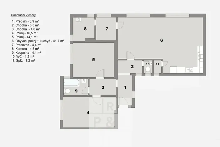 Prodej bytu 3+kk, Praha - Žižkov, Viklefova, 100 m2