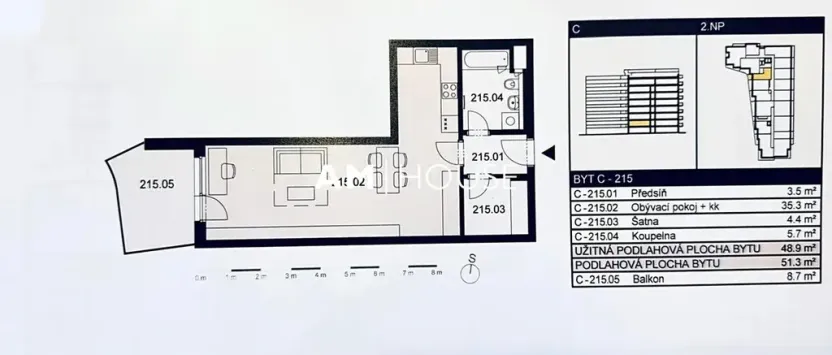 Pronájem bytu 1+kk, Praha - Strašnice, Zvěřinova, 51 m2