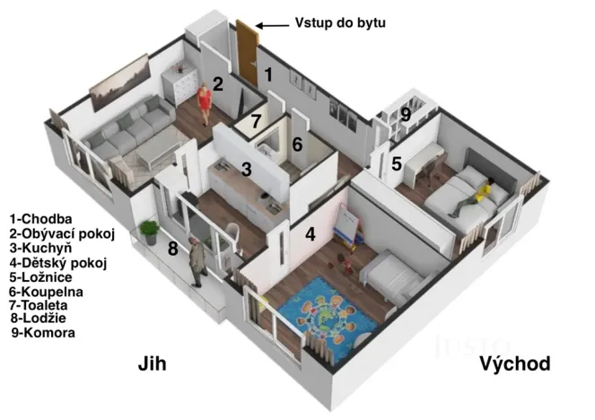 Prodej bytu 3+1, Ústí nad Labem - Střekov, Kamenná, 65 m2