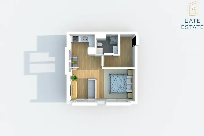 Pronájem bytu 1+kk, Bystřice pod Hostýnem, Sídliště, 35 m2